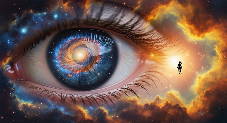 Cosmic Eye and Celestial Wanderer