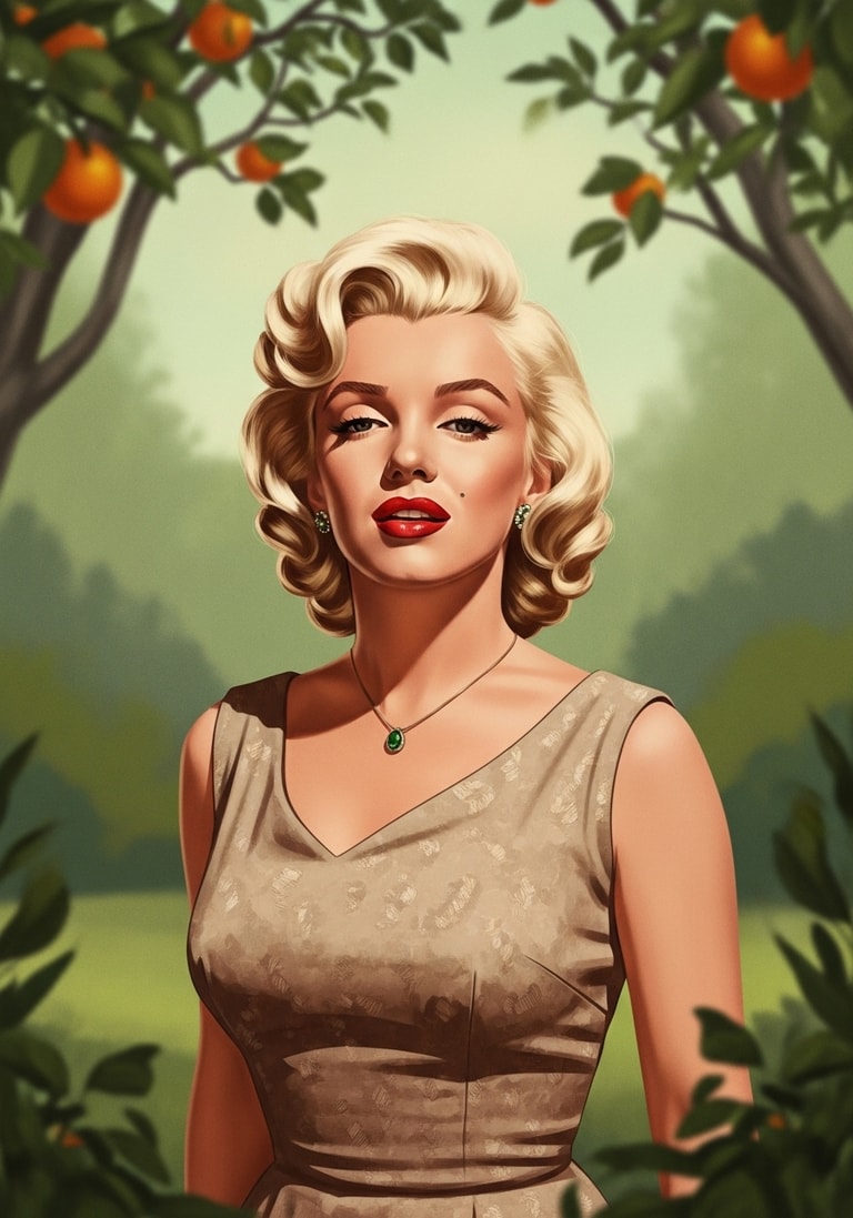 Marilyn Monroe in Orange Grove