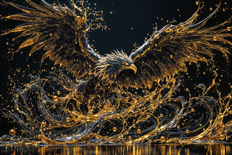 Eagle Ascendant in Golden Flux