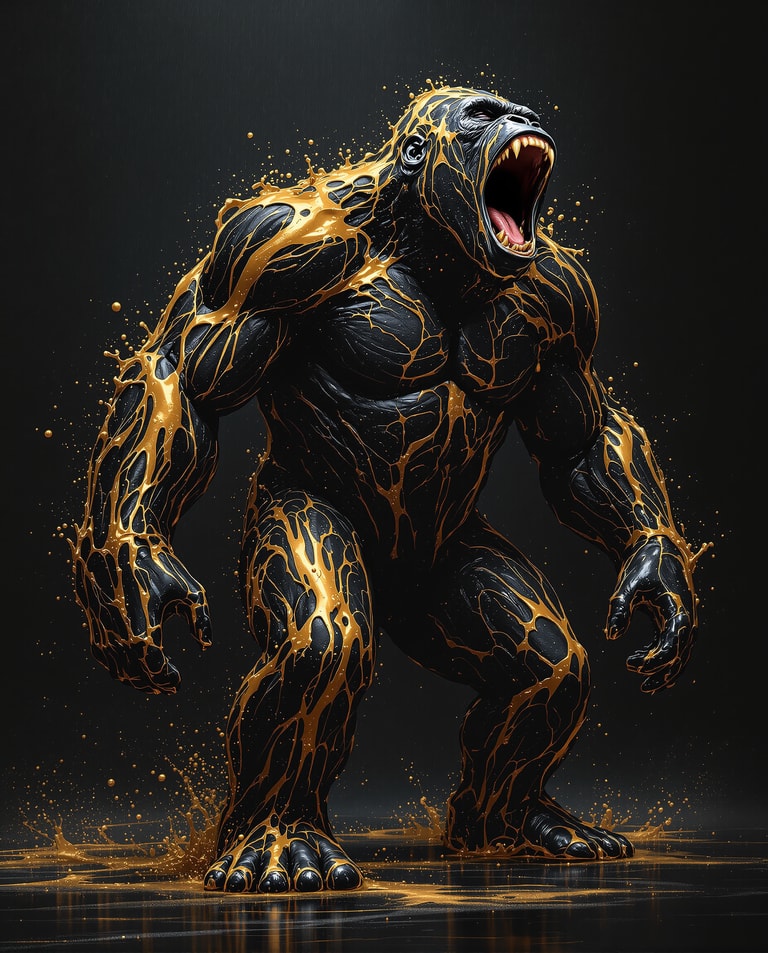 Molten Gold Gorilla Roar