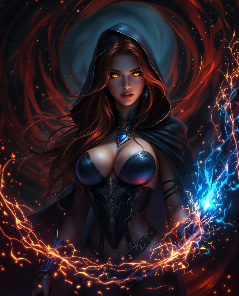 Sorceress of the Crimson Vortex