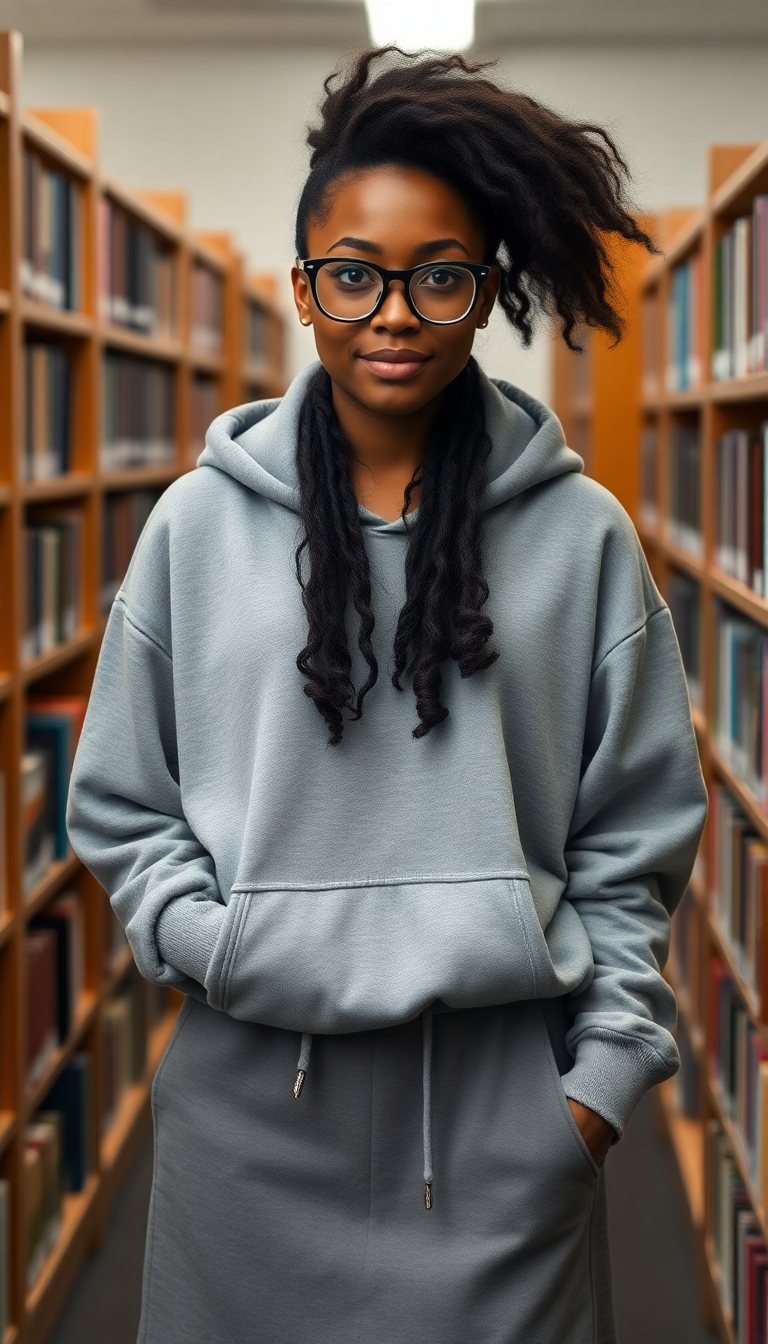 Scholar in the Library Stacks