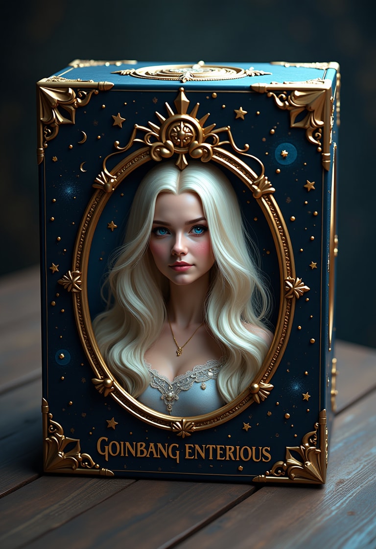 Celestial Portrait in Ornate Relic