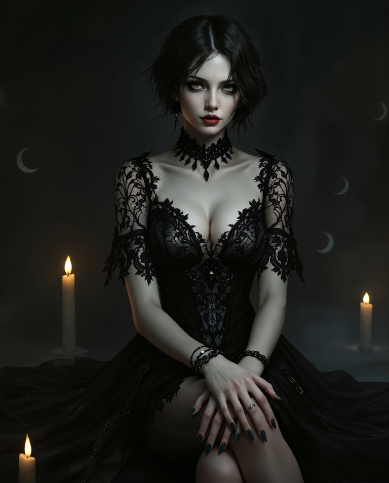 Candlelit Gothic Enchantress
