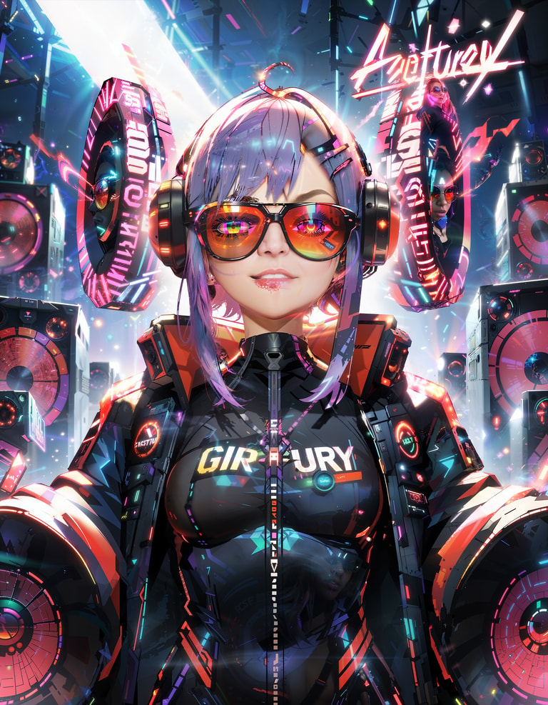 Neon Cyberpunk Fury Icon