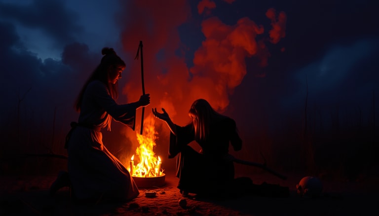 Crimson Sabbath by Firelight