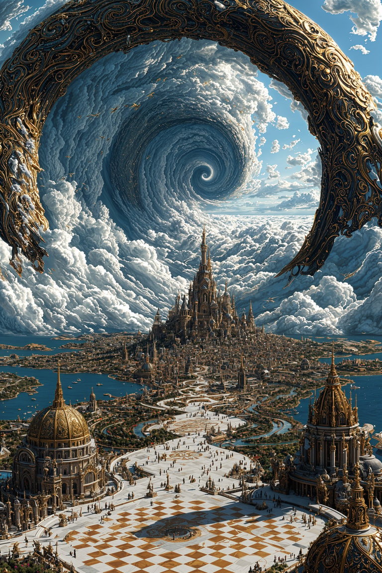 Vortex Over the Golden Citadel