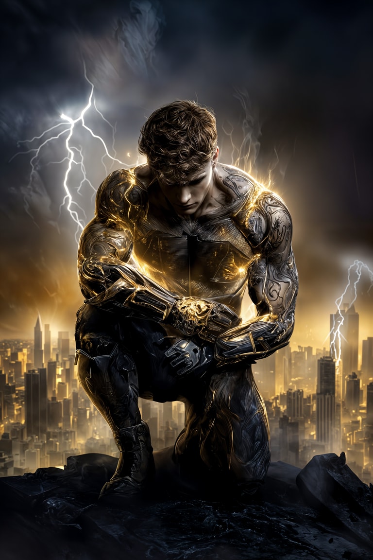 Kneeling Titan of Storm and Steel