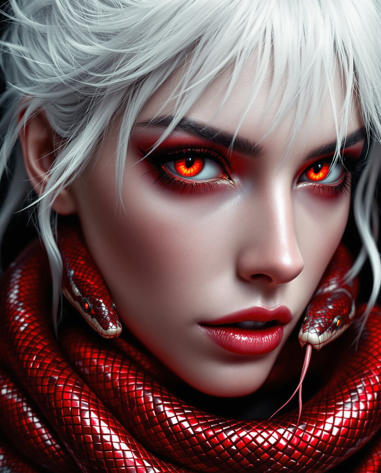 Crimson Serpents and Scarlet Gaze