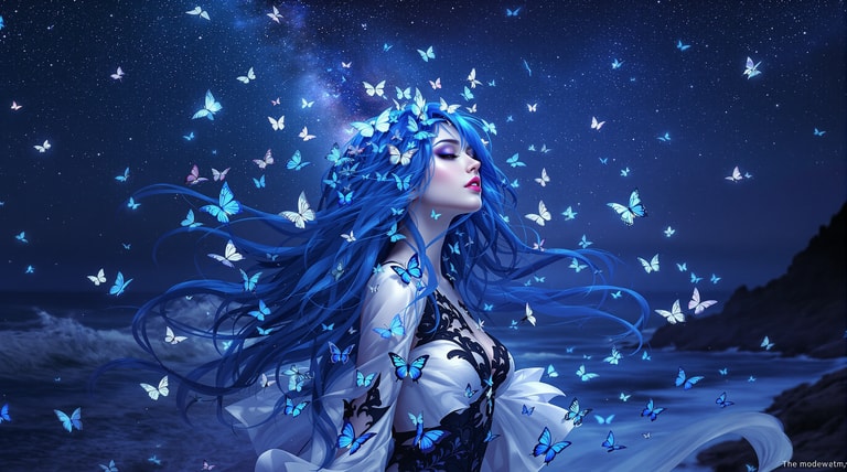 Starlit Butterfly Enchantress