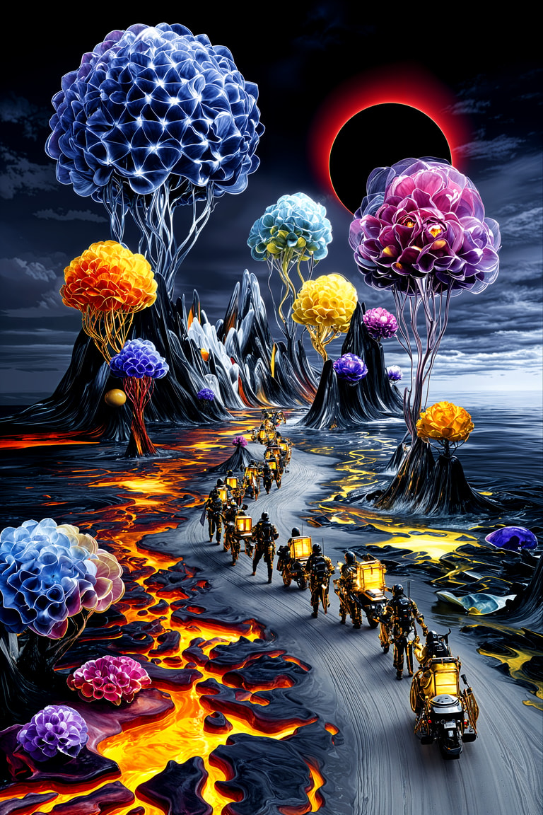 Procession Under the Eclipse Bloom