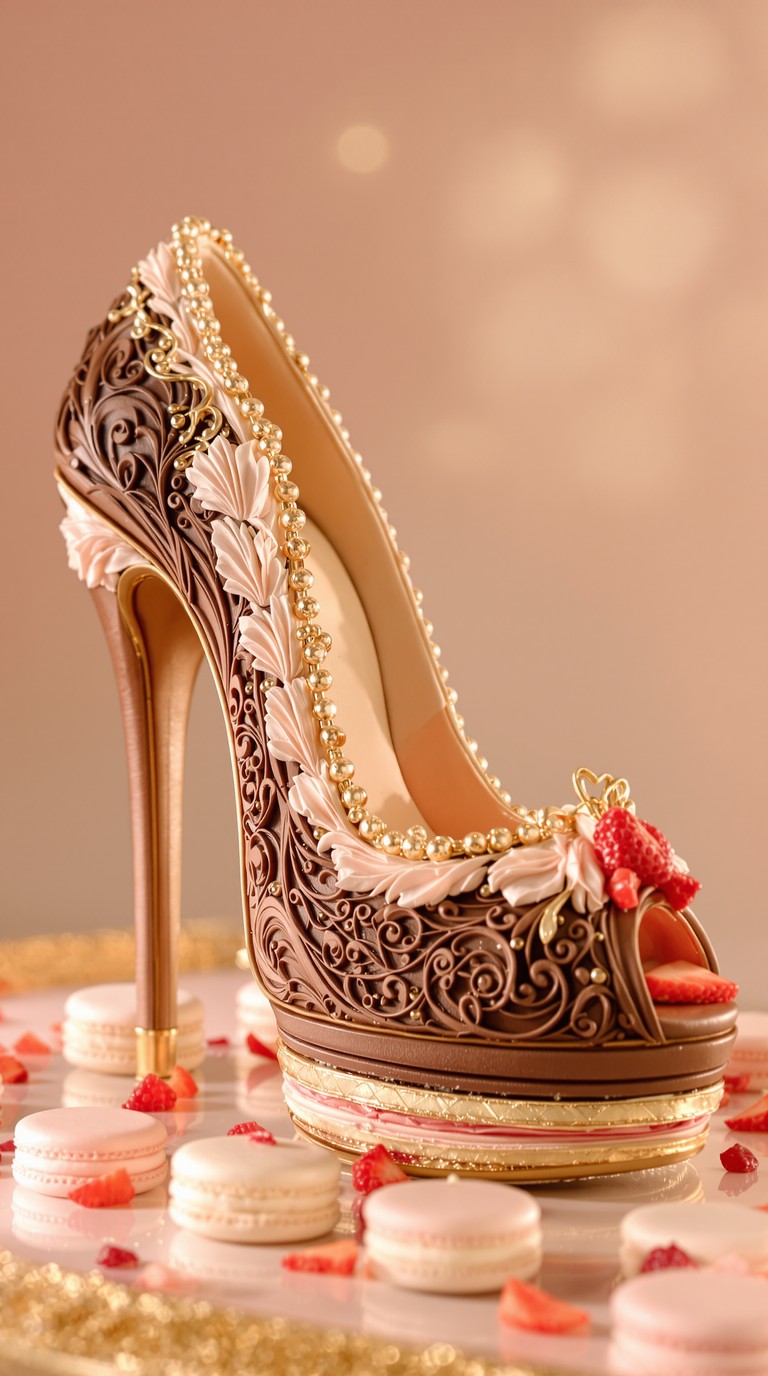 Baroque Chocolate Stiletto