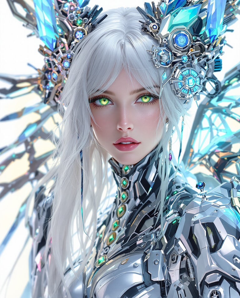 Crystal-Winged Cybernetic Seraph