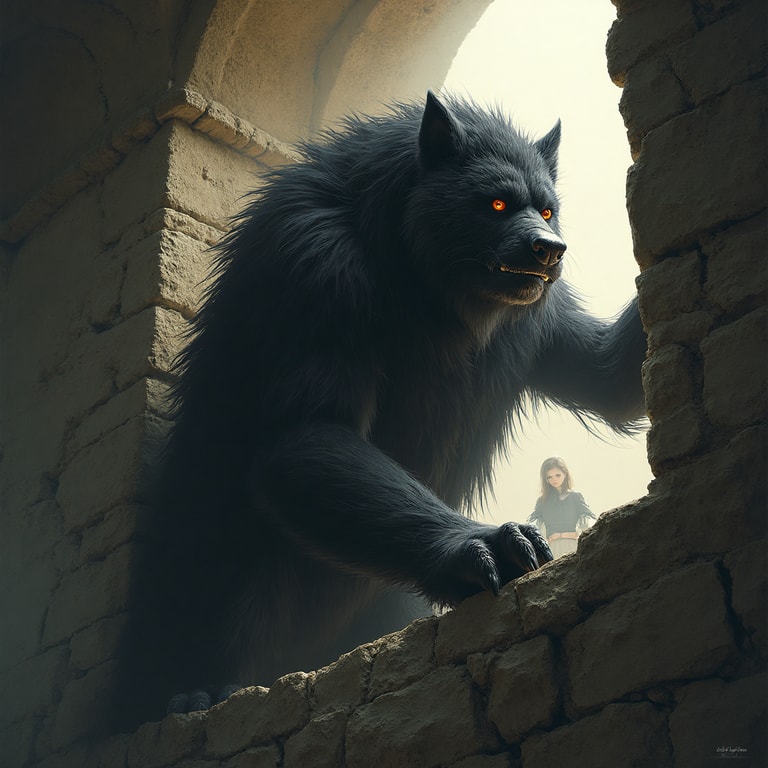 Beast Emerges from Tower Shadows