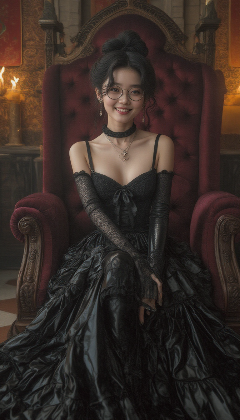 Lolita Enthroned in Velvet Glory