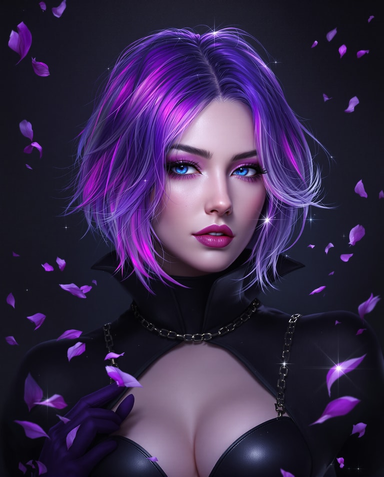 Amethyst Siren in Shadowed Bloom