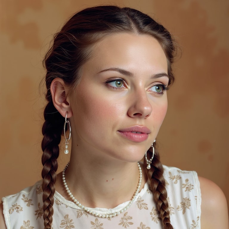 Braids and Pearls in Warm Light