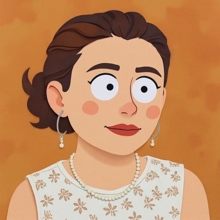 Wide-Eyed Wonder in Warm Amber