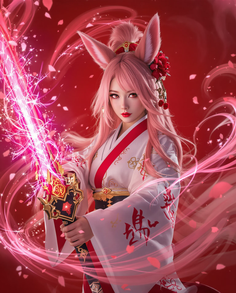 Fox Spirit's Luminous Blade