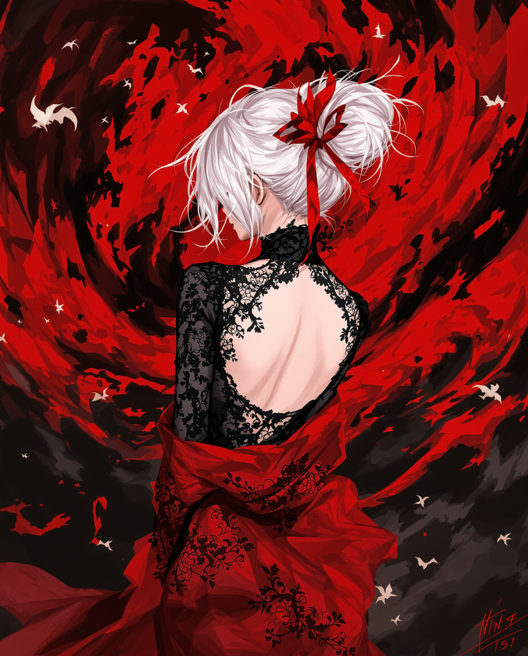 Crimson Vortex and Scarlet Bow