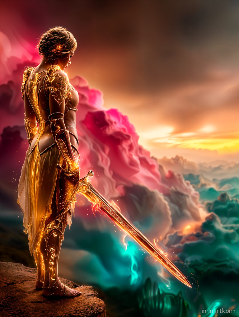 Valkyrie of the Glowing Blade