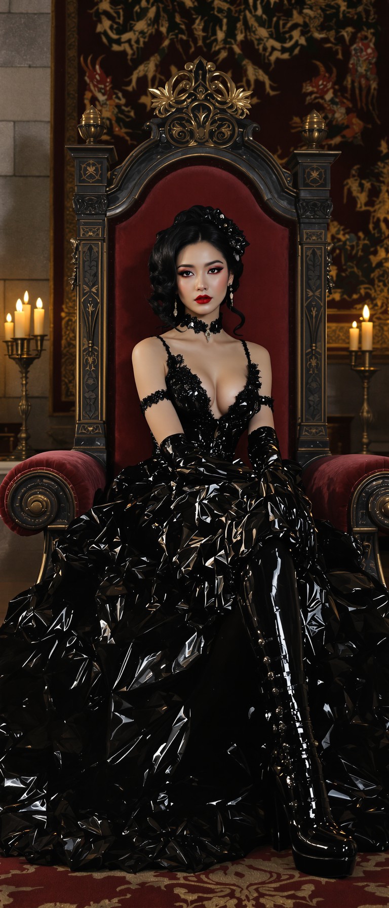Sovereign in Glossy Black Latex