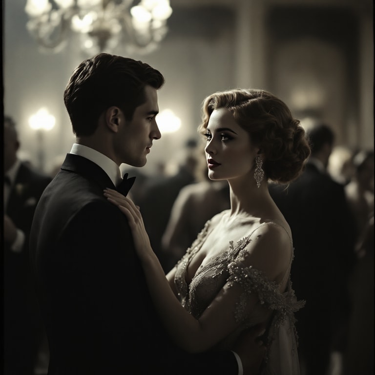 Intimate Gaze in the Ballroom