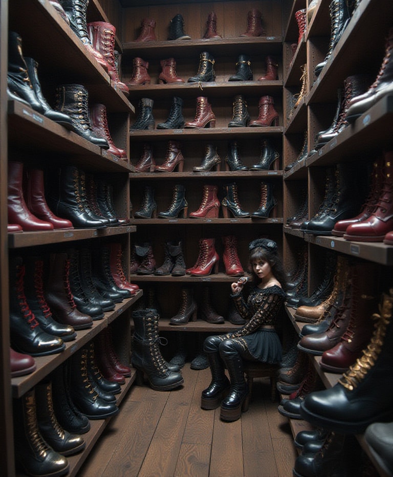 Gothic Muse in Boot Vault