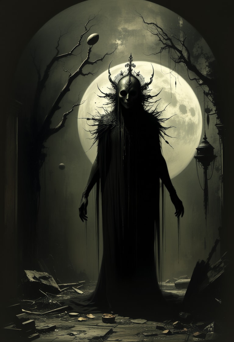 Spectral Monarch of the Moonlit Ruins