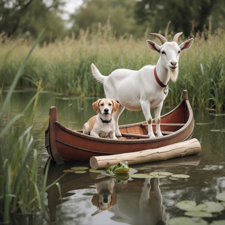 Unlikely Trio on Calm Waters