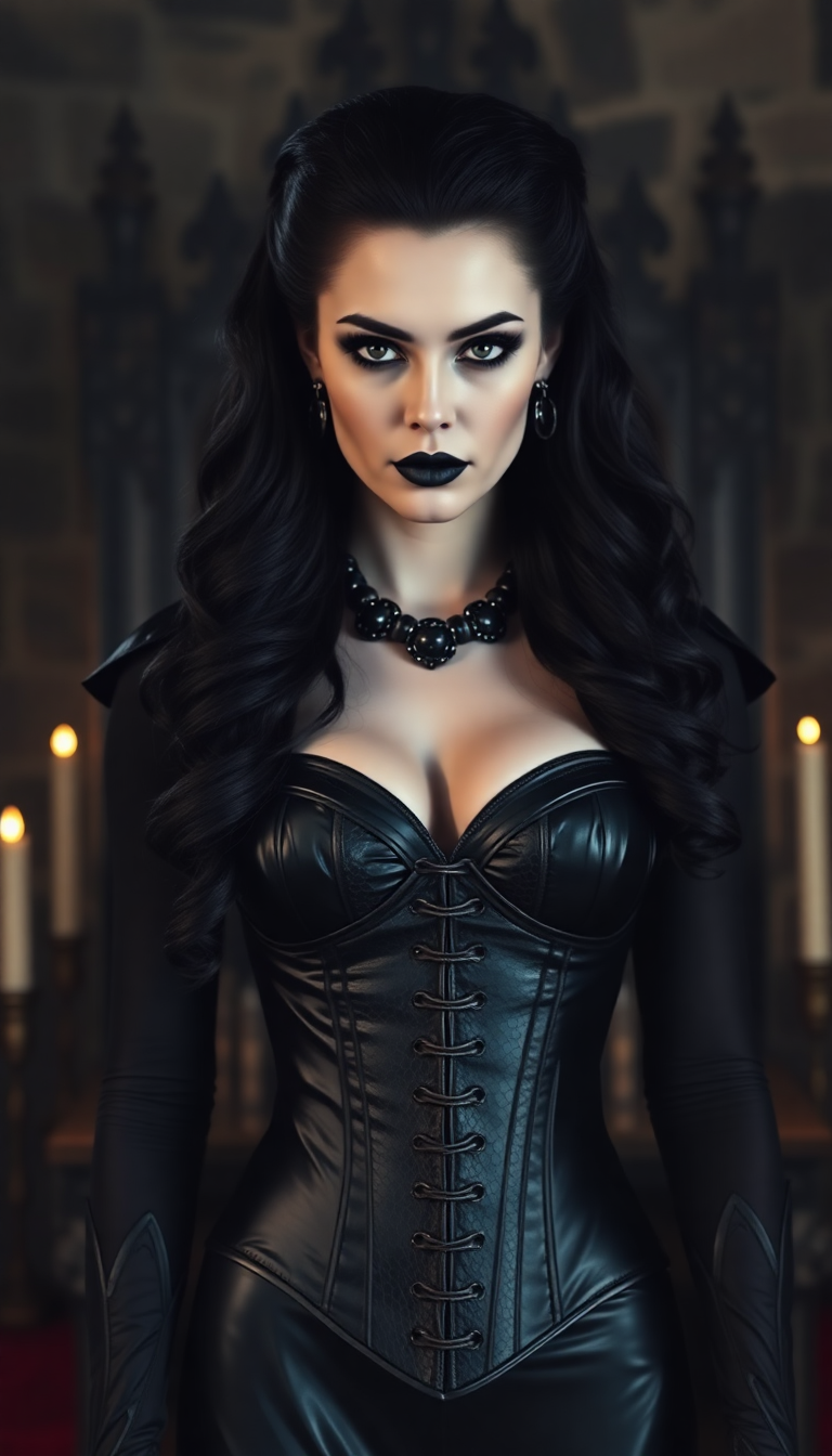 Vampire Queen in Candlelit Shadow