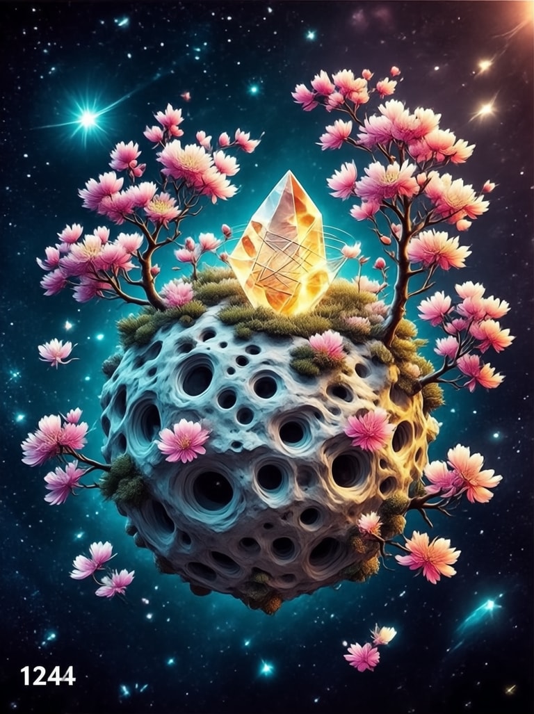 Crystal Bloom on Celestial Sphere