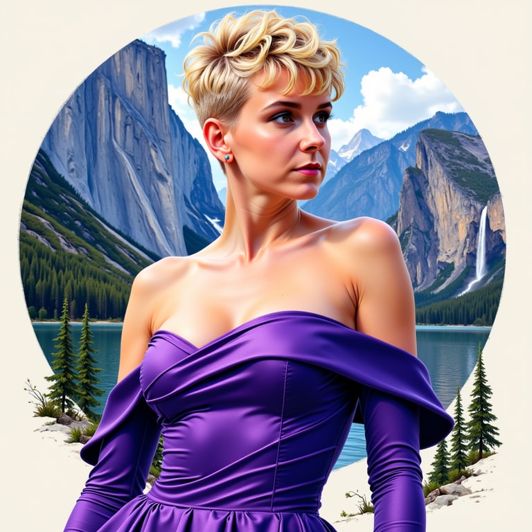 Pixie in Purple Mountain Majesty