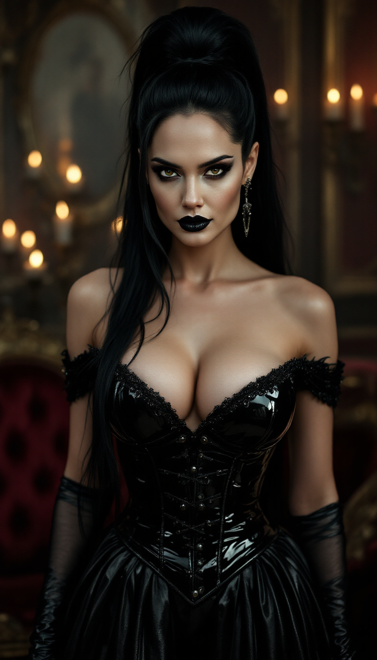 Vampire Queen in Midnight Corset