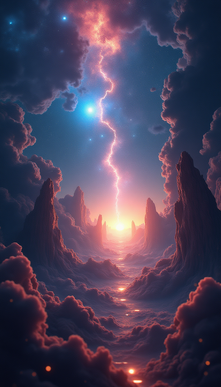Lightning Canyon at Cosmic Dawn