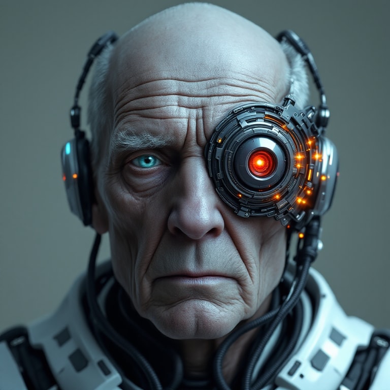 Elder Cyborg's Crimson Optic
