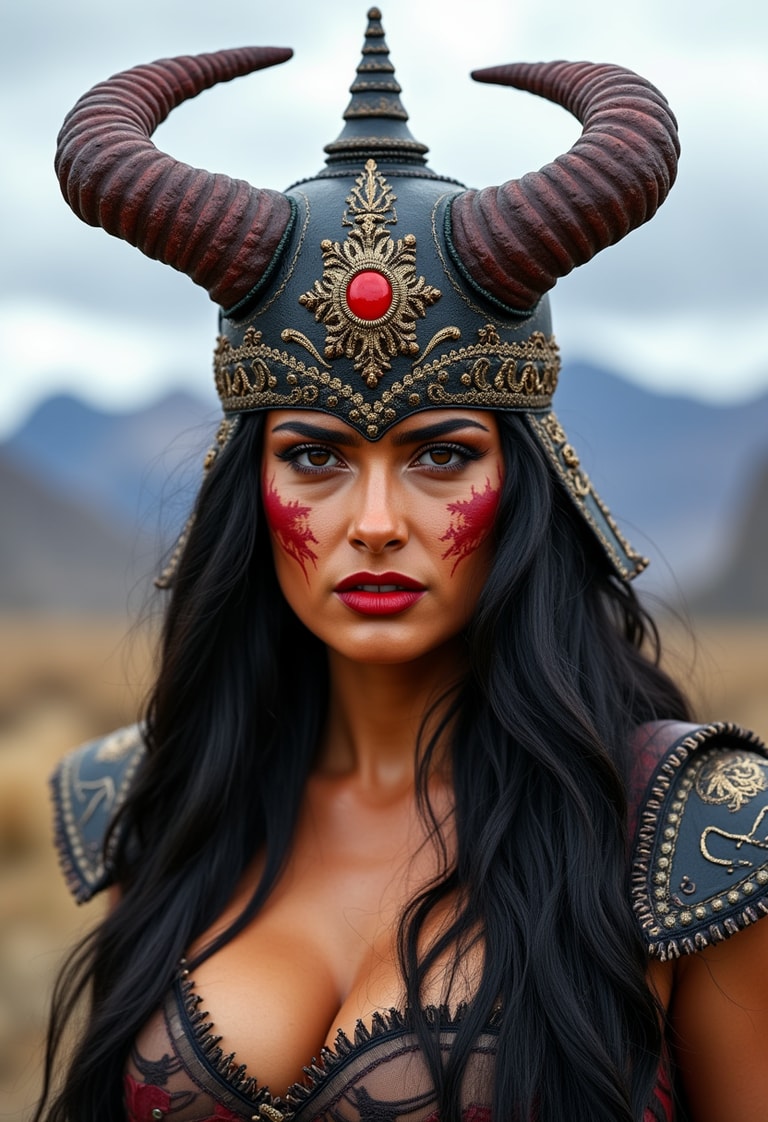 Crimson Horns of the Warrior