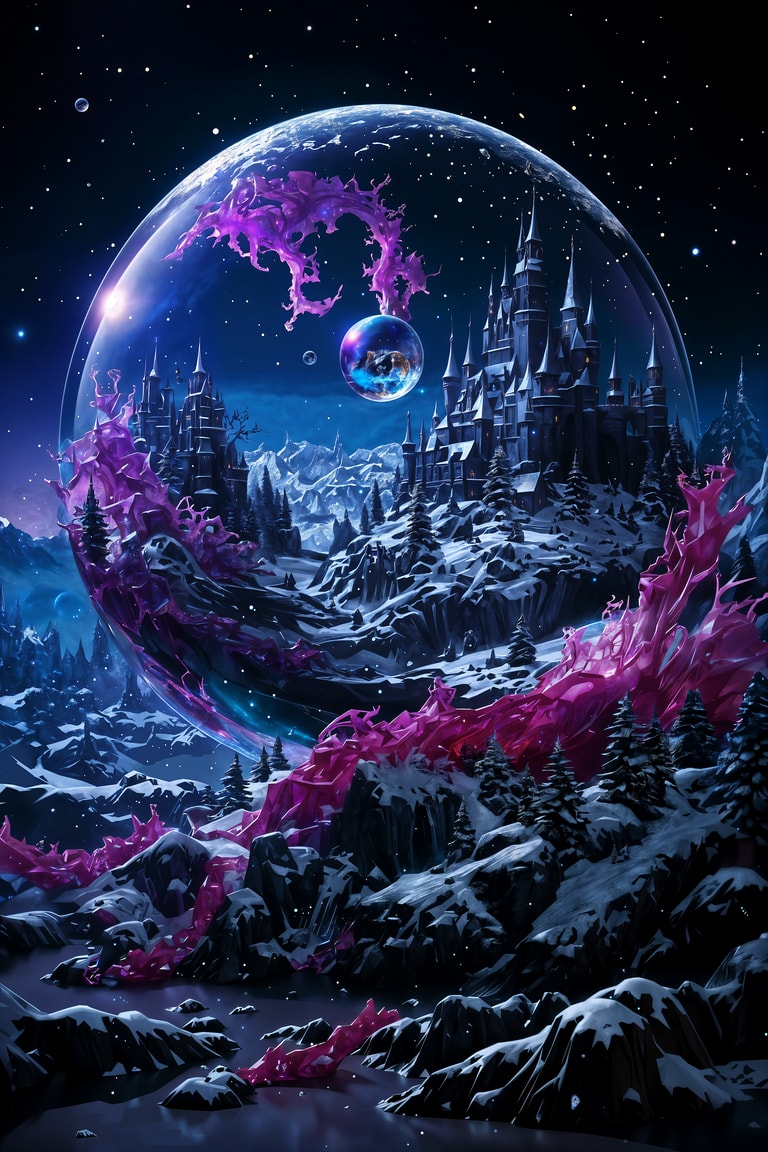 Castle Enclosed in Cosmic Sphere