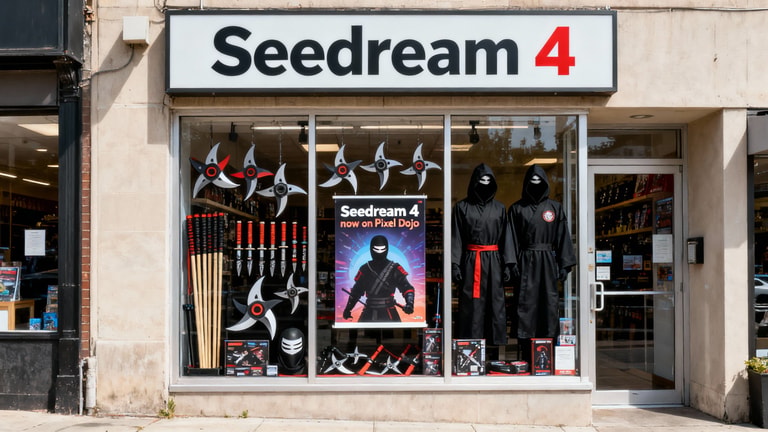 Seedream 4 Ninja Display Window