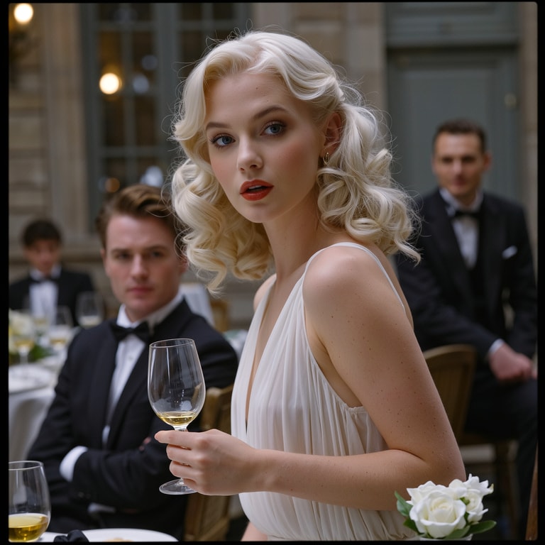 Platinum Gaze at the Table