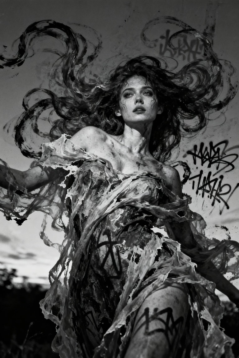 Swirling Siren of Painted Chaos