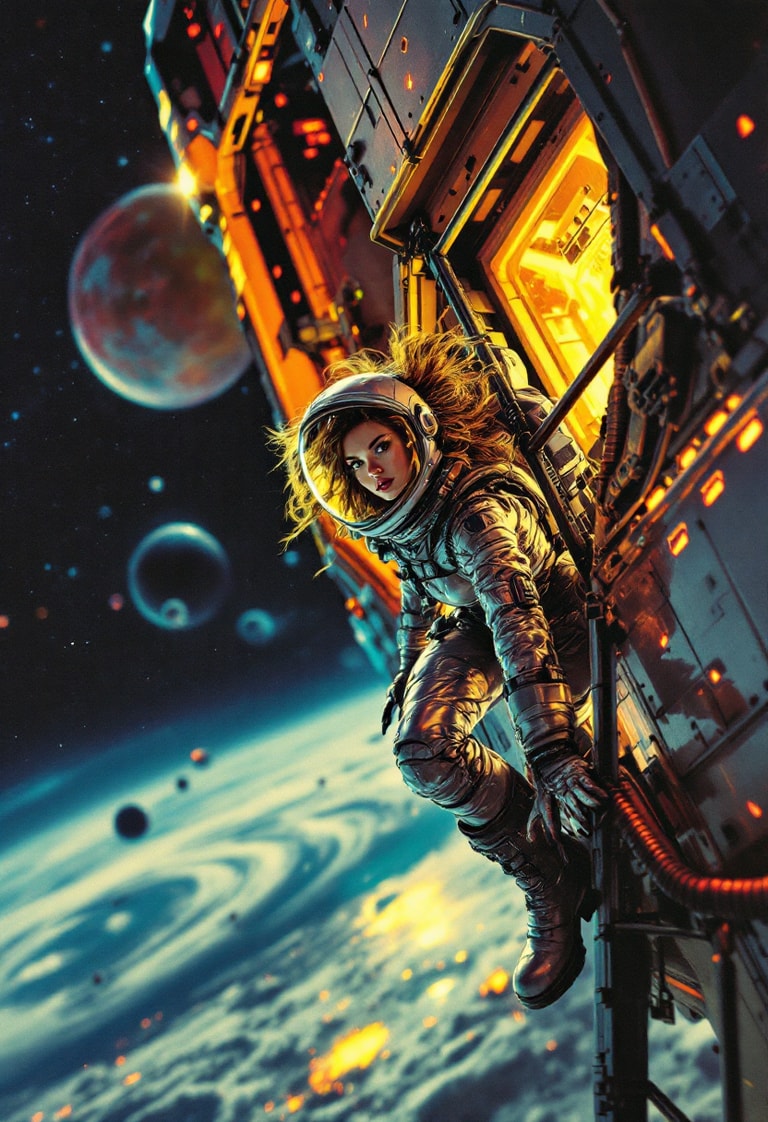 Pulp Astronaut on Cosmic Ladder