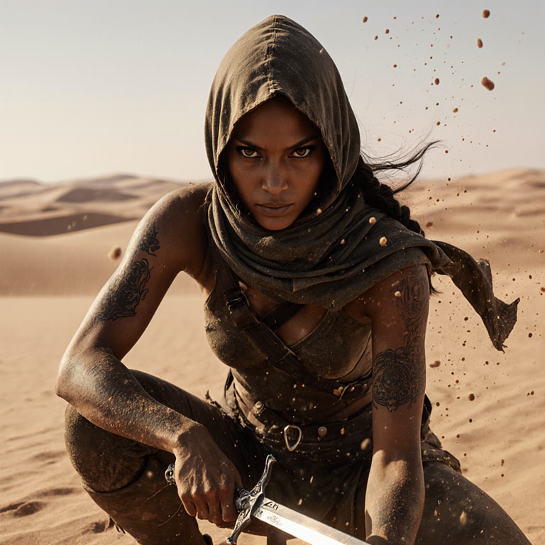 Desert Rogue's Predatory Crouch