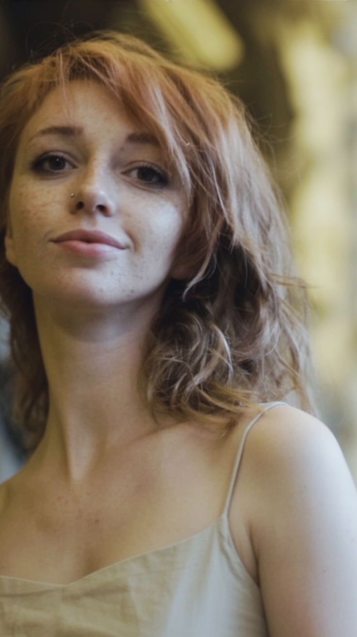 Freckled Redhead in Golden Light