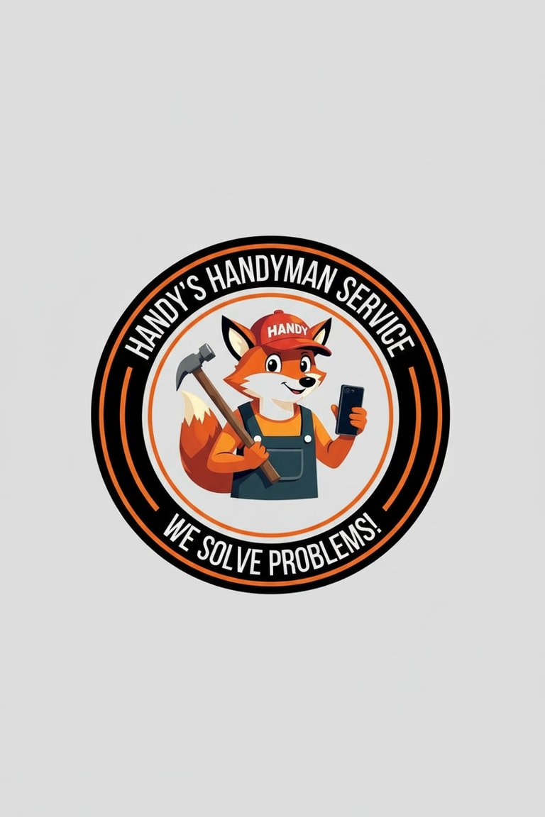 Handy Fox Handyman Service Emblem