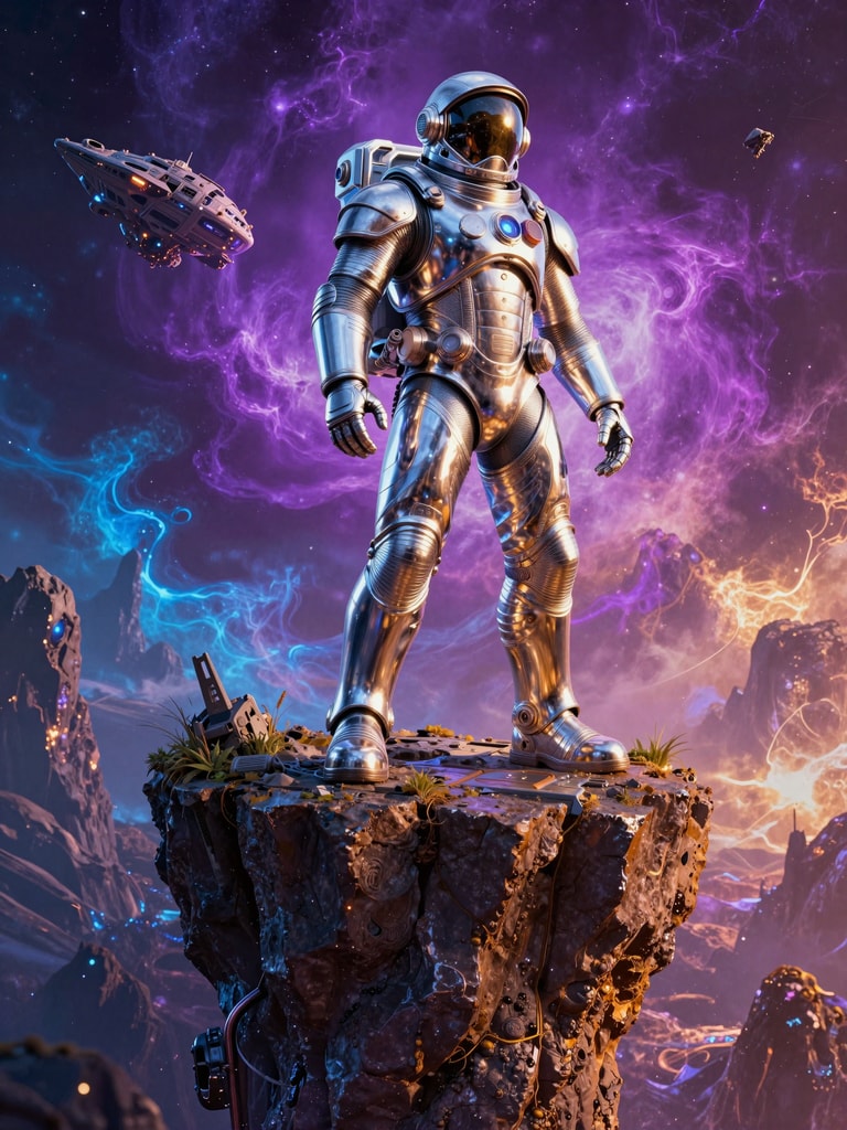 Armored Sentinel of Nebula Heights