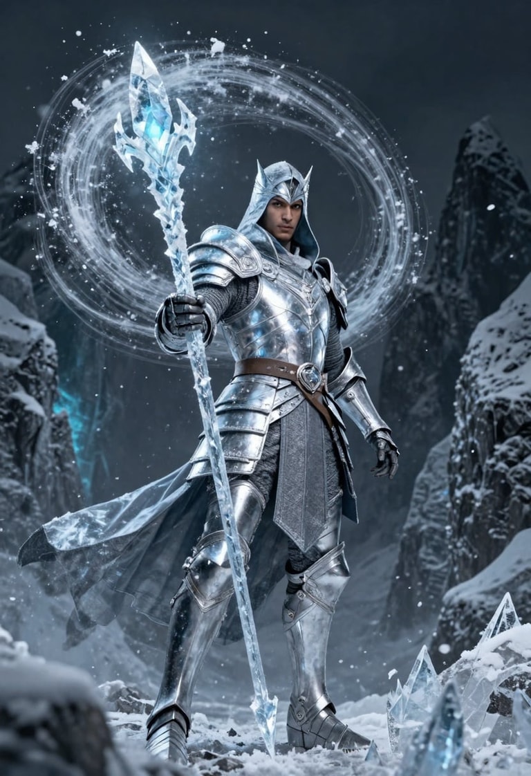 Frostbound Sorcerer of Crystal Peaks