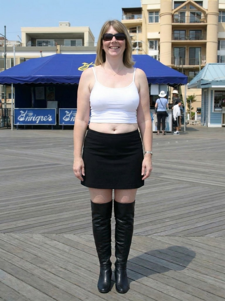 Radiant Smile on the Boardwalk