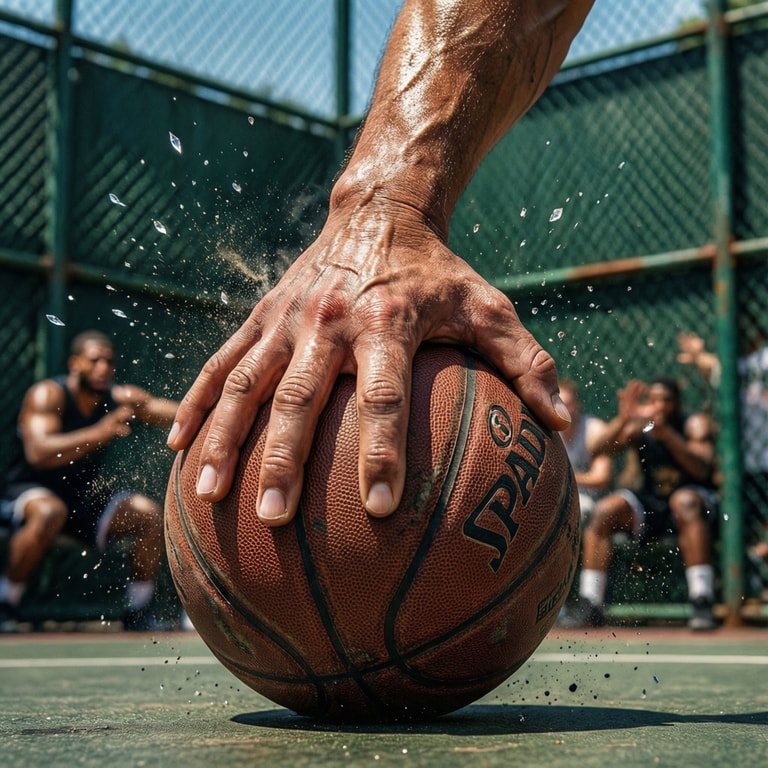 Sweat-Slicked Grip Claims Leather
