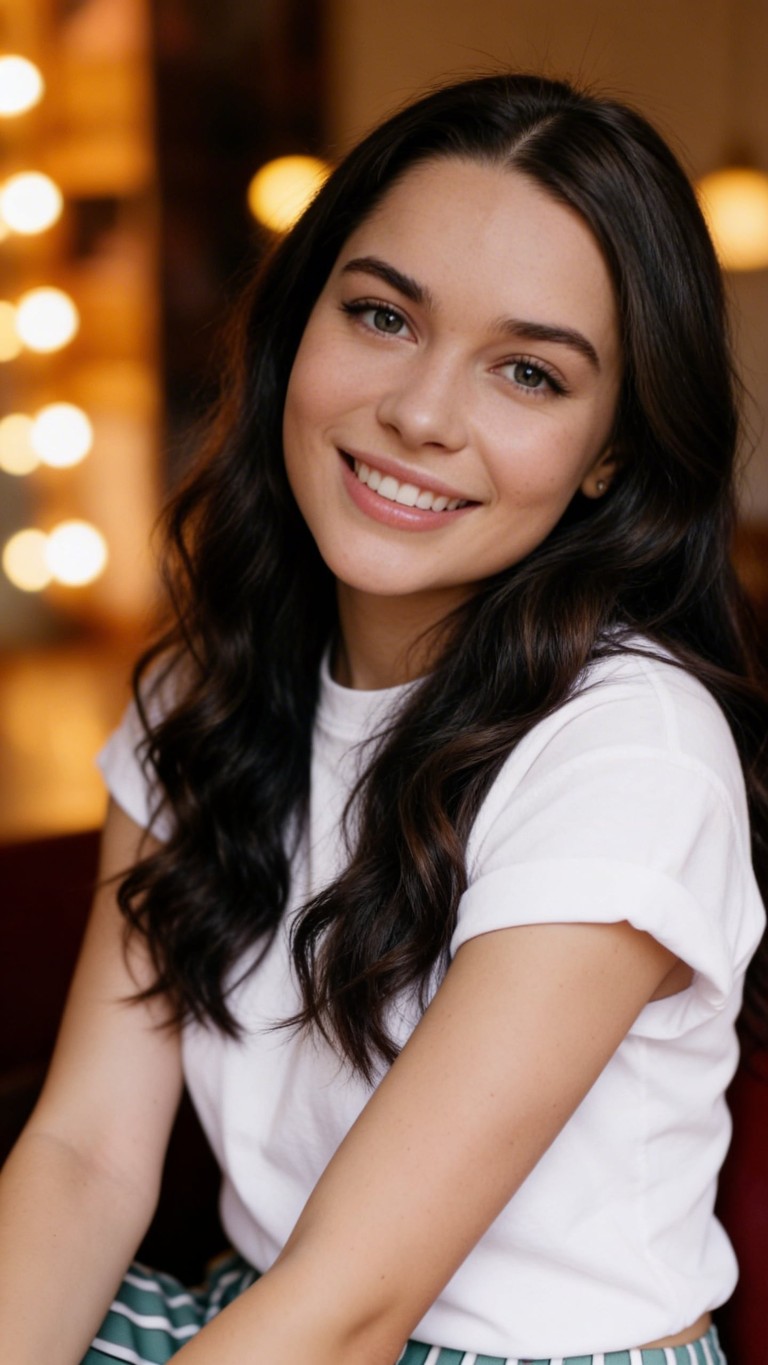 Joyful Smile in Golden Light